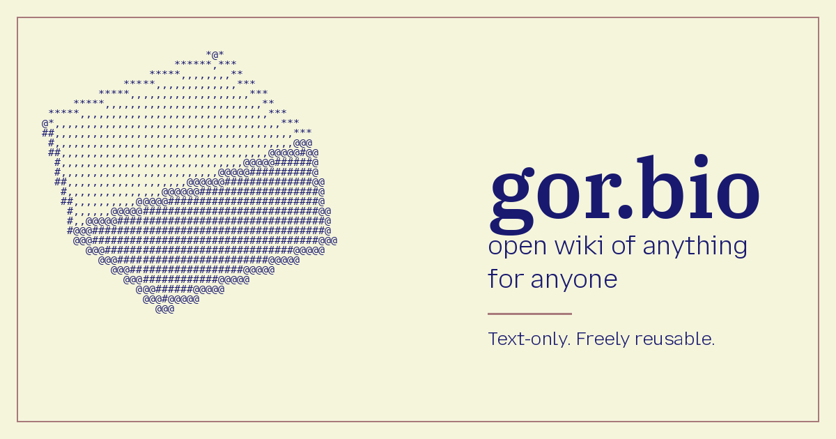 gor.bio open wiki of anything for anyone